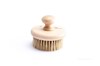 Masážna kefa kefka drevo drevená bez rúčky sauna sprcha štetiny prírodné  masáž pokožka prekrví