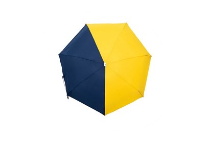 Skladací dáždnik Anatole mini - Sydney - dvojfarebný modrá/horčicová