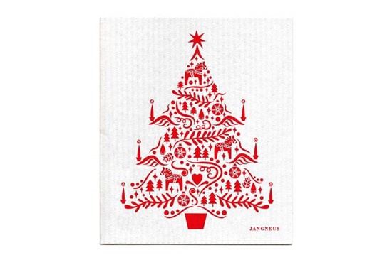 Hubka - vianočný stromček červený