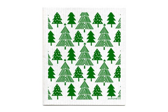 Hubka - vianočné stromčeky zelené