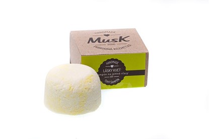 Obrázok pre výrobcu Tuhý šampón MusK 40g - na jemné vlasy (LÁSKYKVET)