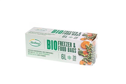 Obrázok pre výrobcu Kompostovateľné vrecká na mrazenie potravín BioBag - 6l - 20ks
